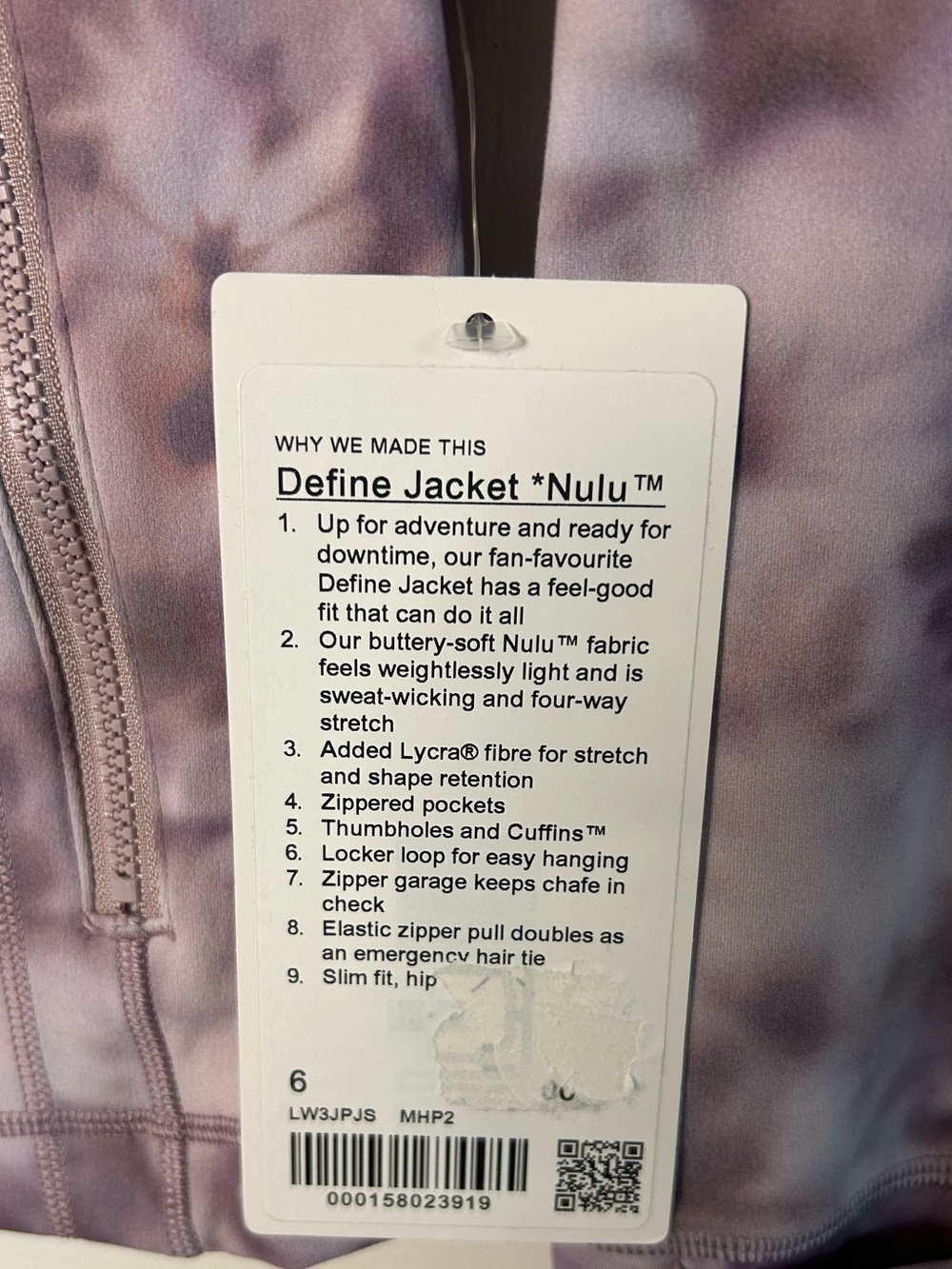 NWT Lululemon Define Jacket & 6” Align Shorts Set- Meadow Haze Pink Multi/Size 6 - Picture 9 of 16